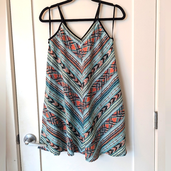 Band of gypsies silk-like tunic summer dress - Picture 1 of 6